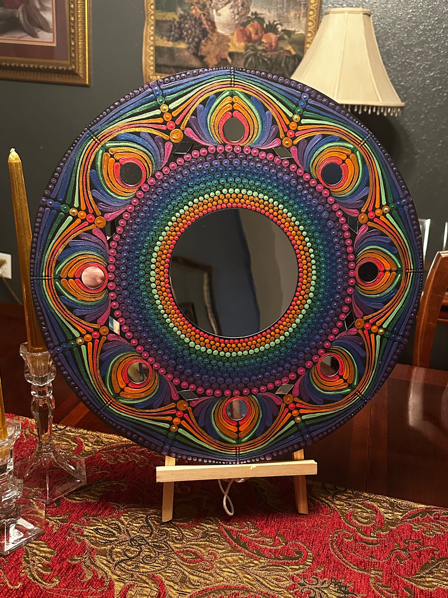 Rainbow Mirror Mandala