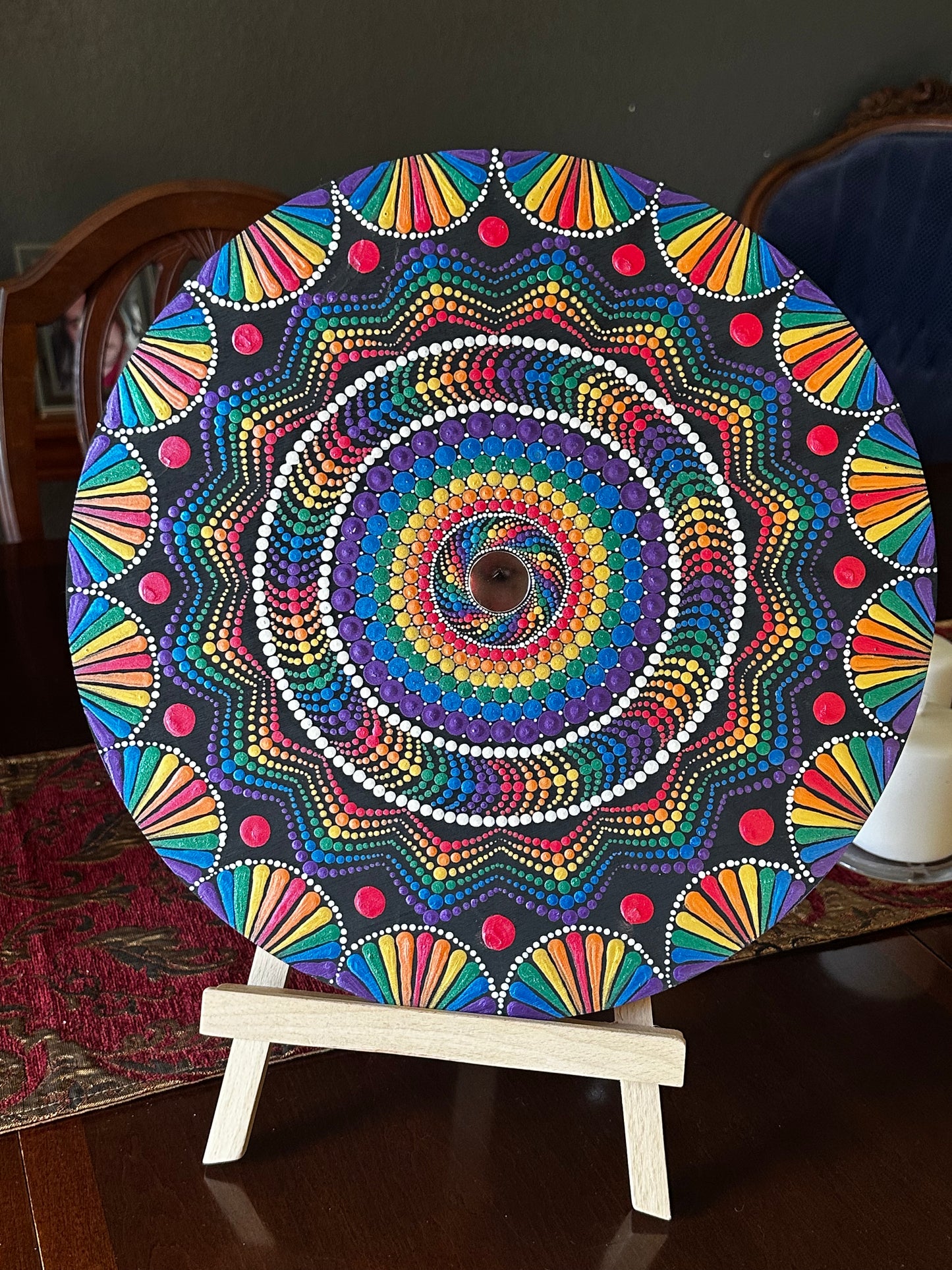 Rainbow Dot Mandala