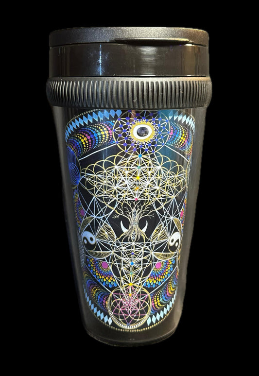 Geometric Tree of Life Cup