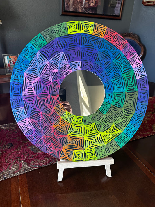 Iridescent Rainbow Mandala