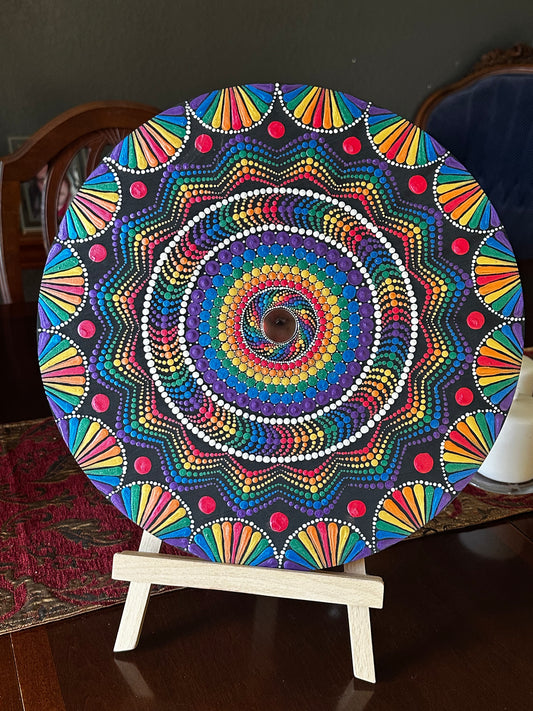 Rainbow Dot Mandala